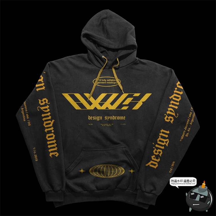 图片[9]-时尚街头潮牌T恤短袖卫衣运动衫服装mockups样机PSD模板PS素材-设计猿