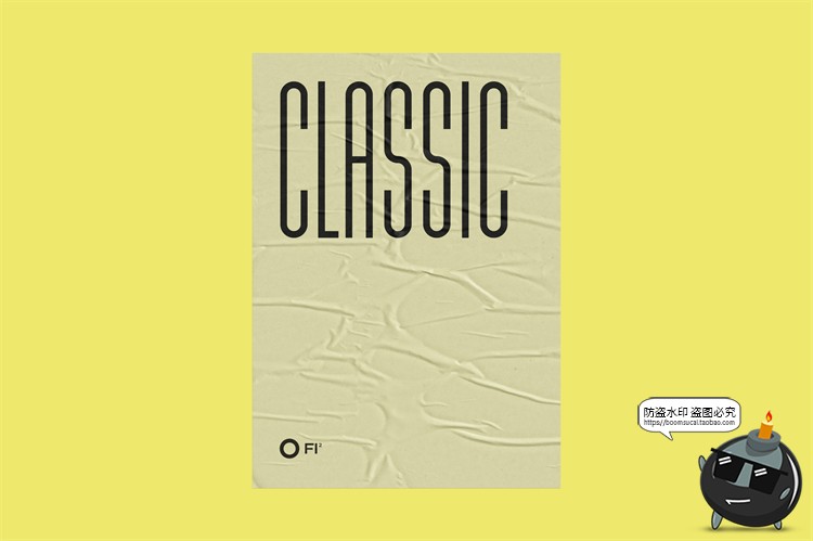 图片[4]-自然褶皱胶合海报广告智能贴图效果展示mockup样机PSD模板PS素材-设计猿