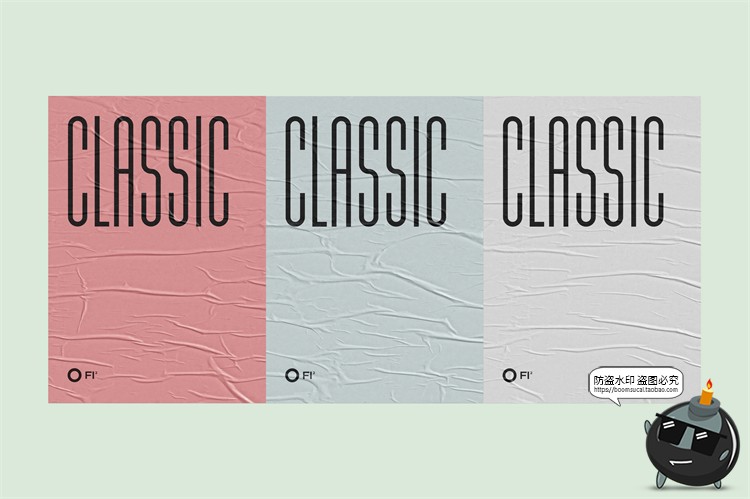 图片[18]-自然褶皱胶合海报广告智能贴图效果展示mockup样机PSD模板PS素材-设计猿