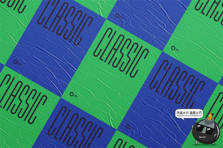 图片[22]-自然褶皱胶合海报广告智能贴图效果展示mockup样机PSD模板PS素材-设计猿