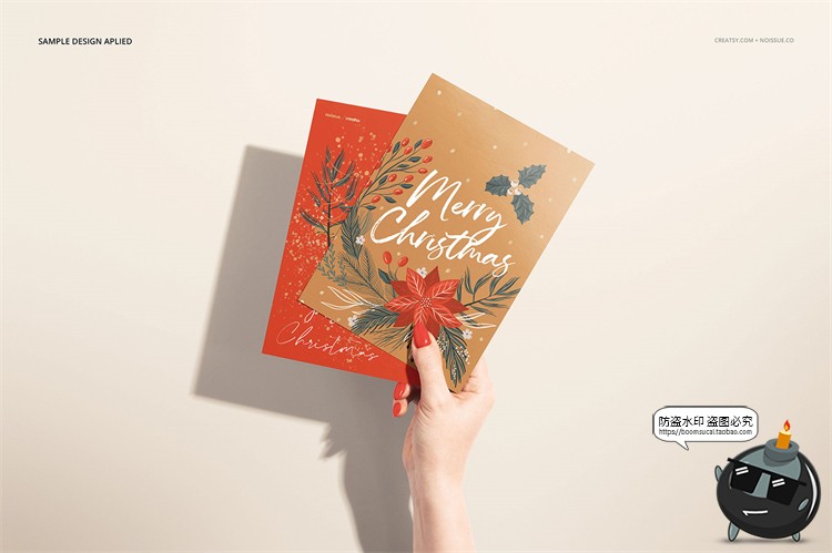 图片[6]-邀请函信封质感明信片卡片文具贴图样机场景展示效果PSD模板素材-设计猿