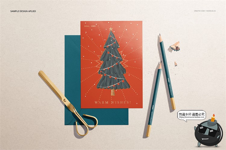 图片[10]-邀请函信封质感明信片卡片文具贴图样机场景展示效果PSD模板素材-设计猿