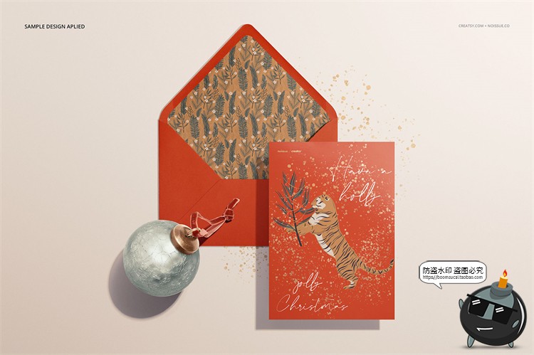 图片[12]-邀请函信封质感明信片卡片文具贴图样机场景展示效果PSD模板素材-设计猿