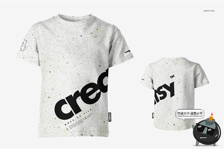 图片[2]-T恤短袖运动衣服棉质棉纶材质效果展示mockups样机PSD模板PS素材-设计猿