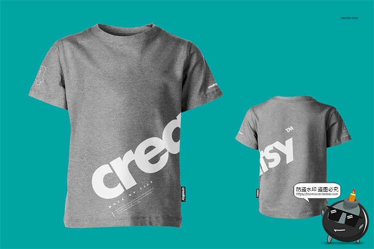 图片[3]-T恤短袖运动衣服棉质棉纶材质效果展示mockups样机PSD模板PS素材-设计猿