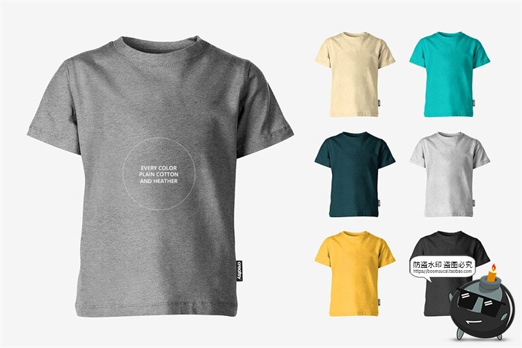 图片[4]-T恤短袖运动衣服棉质棉纶材质效果展示mockups样机PSD模板PS素材-设计猿