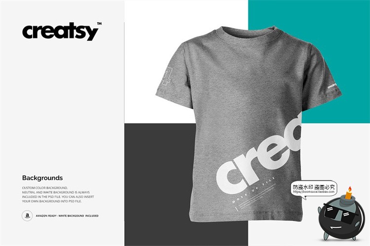 图片[5]-T恤短袖运动衣服棉质棉纶材质效果展示mockups样机PSD模板PS素材-设计猿