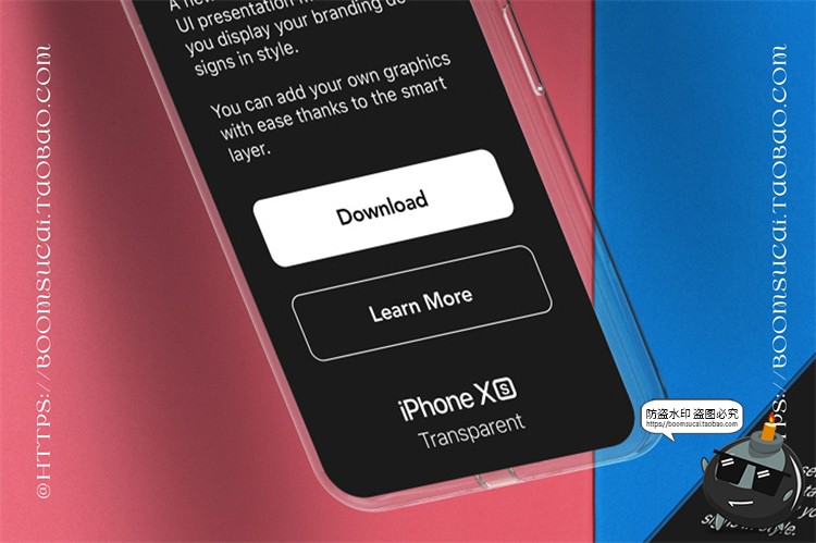 图片[2]-透明屏智能手机悬浮UI效果展示潮流物品样机PSD源文件模板PS素材-设计猿