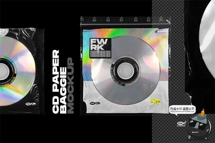 图片[9]-潮流质感CD光盘唱片专题专辑包装贴图效果展示样机PSD模板PS素材-设计猿