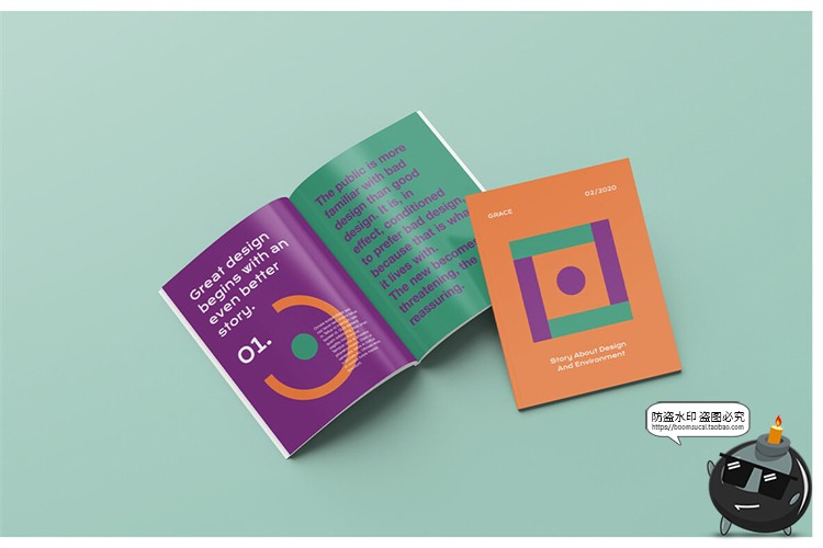 图片[9]-画册杂志书籍手册样机场景模拟效果mockup智能贴图PSD模版PS素材-设计猿