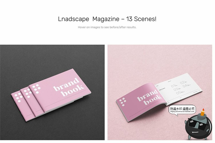 图片[20]-画册杂志书籍手册样机场景模拟效果mockup智能贴图PSD模版PS素材-设计猿