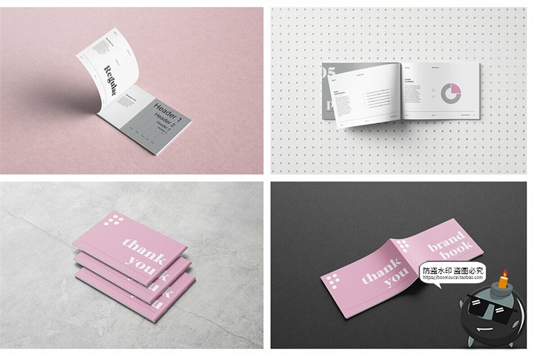 图片[22]-画册杂志书籍手册样机场景模拟效果mockup智能贴图PSD模版PS素材-设计猿