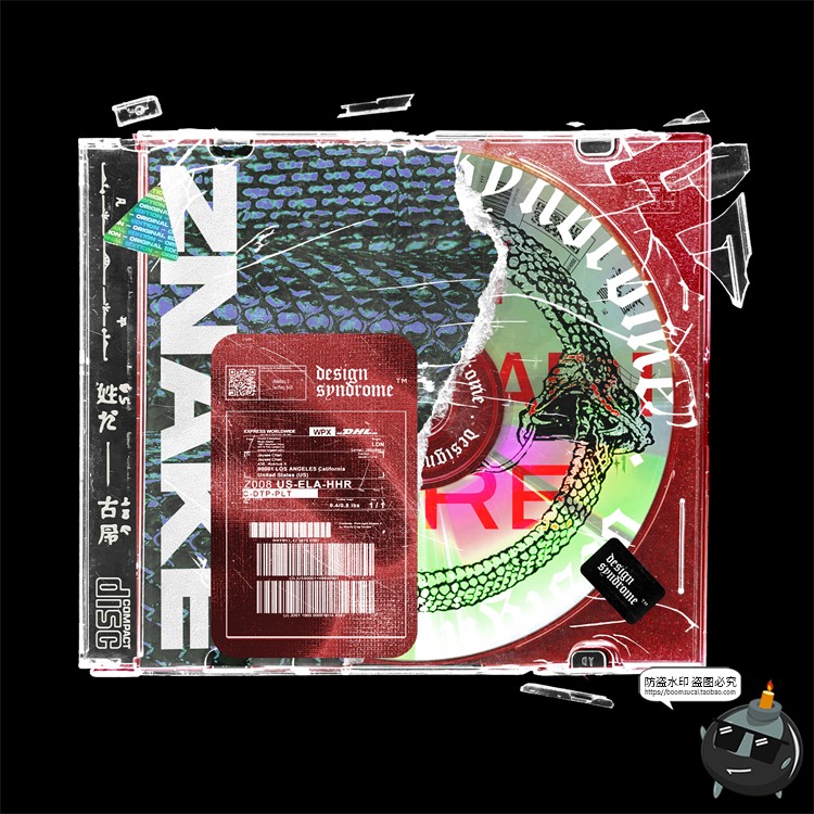 图片[2]-复古碟片包装做旧潮流CD唱片封面展示mockups样机智能PSD模版素材-设计猿