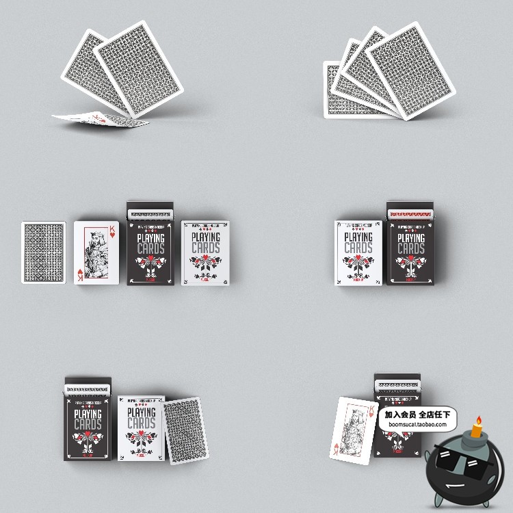 图片[2]-纸牌桥牌扑克品牌VI设计LOGO样机提案展示模型模版PSD设计ps素材-设计猿