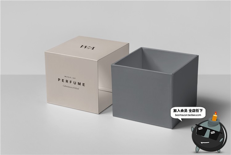 图片[3]-奢侈品珠宝首饰品牌包装纸盒子VI提案智能贴图样机PSD模板PS素材-设计猿