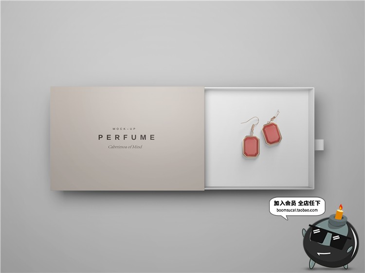 图片[8]-奢侈品珠宝首饰品牌包装纸盒子VI提案智能贴图样机PSD模板PS素材-设计猿