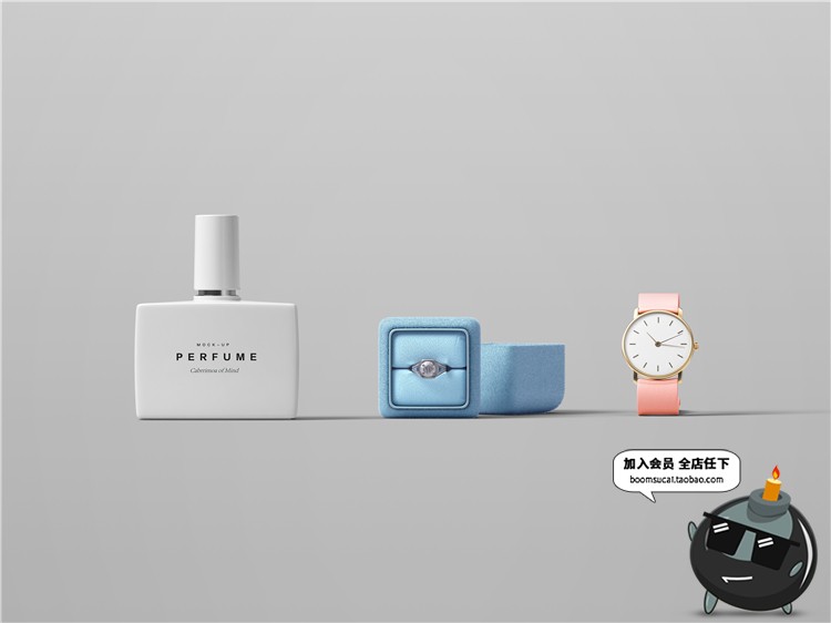 图片[14]-奢侈品珠宝首饰品牌包装纸盒子VI提案智能贴图样机PSD模板PS素材-设计猿