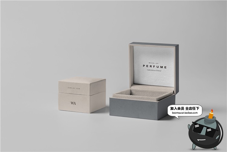 图片[24]-奢侈品珠宝首饰品牌包装纸盒子VI提案智能贴图样机PSD模板PS素材-设计猿