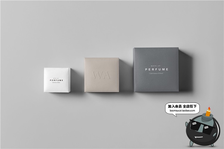 图片[26]-奢侈品珠宝首饰品牌包装纸盒子VI提案智能贴图样机PSD模板PS素材-设计猿