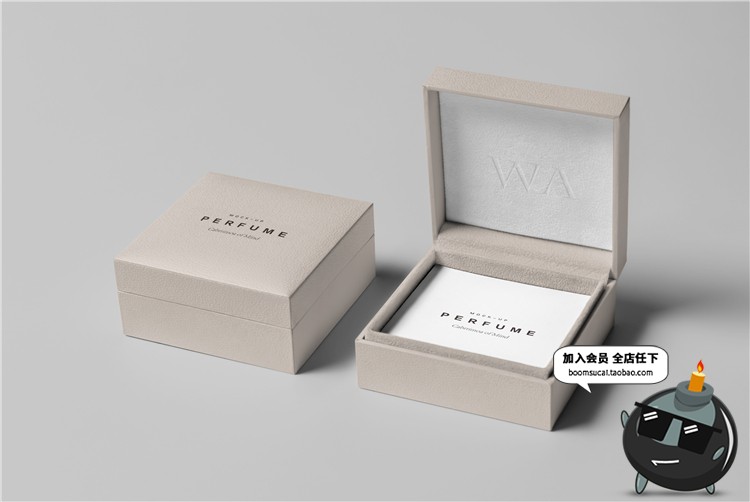 图片[27]-奢侈品珠宝首饰品牌包装纸盒子VI提案智能贴图样机PSD模板PS素材-设计猿