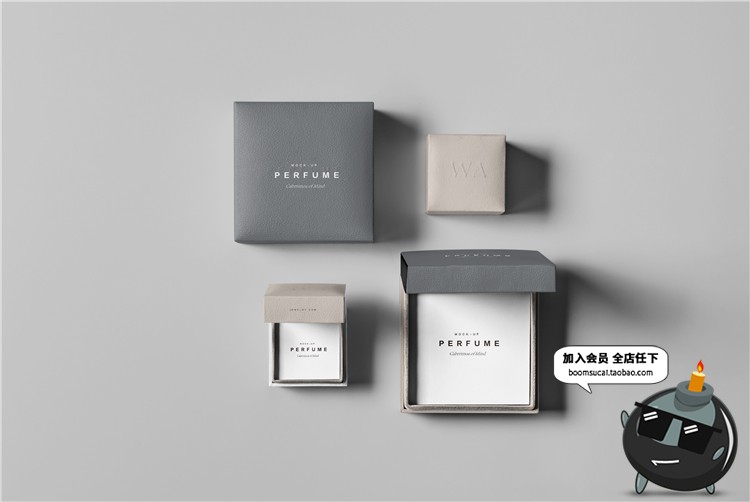 图片[31]-奢侈品珠宝首饰品牌包装纸盒子VI提案智能贴图样机PSD模板PS素材-设计猿