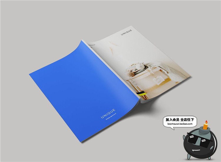 图片[7]-简约杂志品牌手册画册设计书籍文创装帧VI样机展示PSD模板PS素材-设计猿