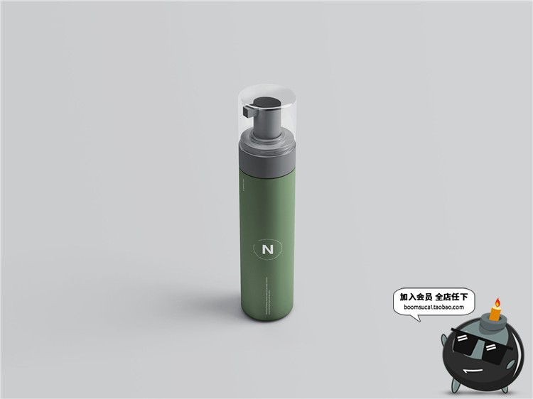 图片[6]-化妆品护肤品洗面奶起沫瓶泡沫瓶品牌设计包装样机PSD模板PS素材-设计猿