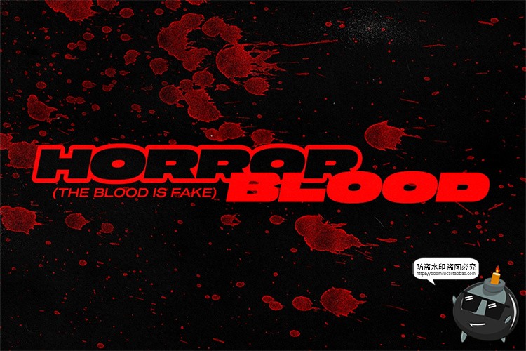 图片[1]-复古做旧惊悚恐怖万圣节暗红色飞溅后期合成纹理JPG黑底图片素材-设计猿