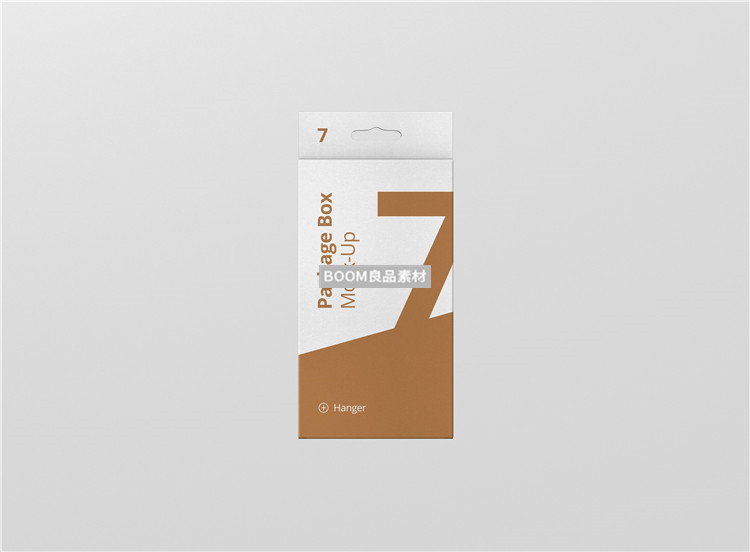 图片[4]-扁长方体挂式纸包装盒手机壳数据线包装效果展示样机PSD模板素材-设计猿