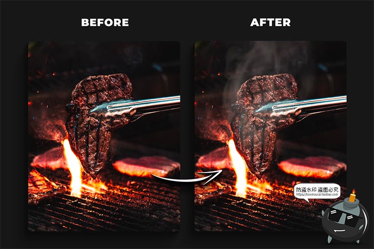 图片[2]-烟雾薄雾蒸汽热气升腾上升气流烟雾背景叠加黑底图片JPG合成素材-设计猿