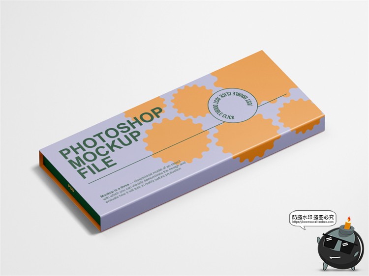 图片[2]-文创翻盖文具铅笔纸盒一盒子产品包装样机效果图展示PSD模板素材-设计猿