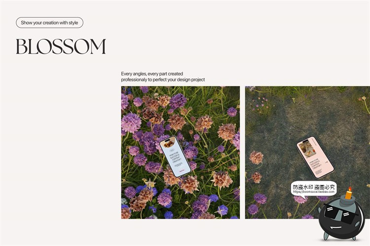 图片[2]-花卉花海植物场景iPhone手机iPad平板笔记本电脑样机PSD模板素材-设计猿