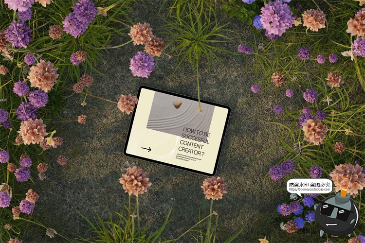 图片[5]-花卉花海植物场景iPhone手机iPad平板笔记本电脑样机PSD模板素材-设计猿