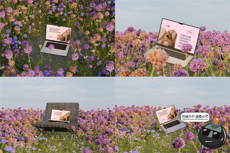 图片[6]-花卉花海植物场景iPhone手机iPad平板笔记本电脑样机PSD模板素材-设计猿