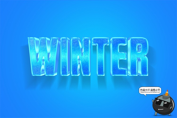 图片[17]-3D冰冻冰块冰雪文字效果字体特效样机海报LOGO标题PSD模板PS素材-设计猿
