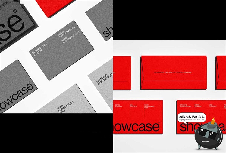 图片[2]-信封名片文具拉链包装牛皮纸纸盒品牌提案VI应用贴图样机PSD素材-设计猿