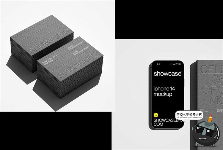 图片[4]-信封名片文具拉链包装牛皮纸纸盒品牌提案VI应用贴图样机PSD素材-设计猿