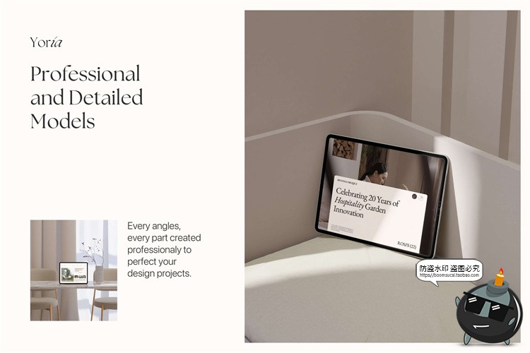 图片[11]-波西米亚风室内场景笔记本电脑平板屏幕演示贴图样机PSD模板素材-设计猿