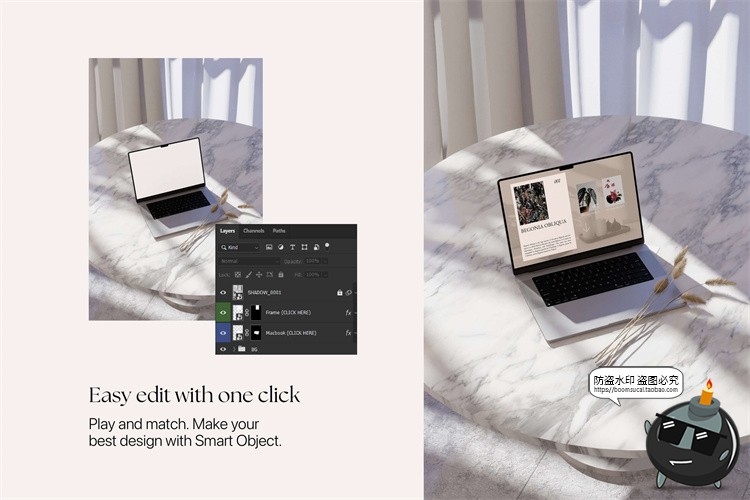 图片[12]-波西米亚风室内场景笔记本电脑平板屏幕演示贴图样机PSD模板素材-设计猿