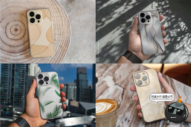 图片[7]-苹果iPhone14Pro透明手机壳保护壳外壳图案贴图场景PSD样机PS素材-设计猿