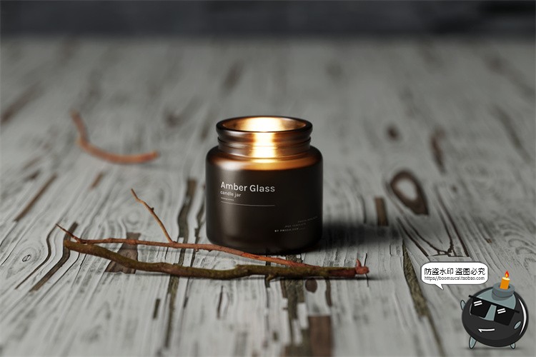 图片[3]-琥珀蜡烛香薰精油香氛文创礼品包装样机效果图展示PSD模板PS素材-设计猿