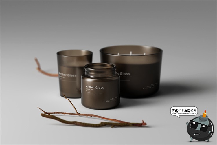 图片[14]-琥珀蜡烛香薰精油香氛文创礼品包装样机效果图展示PSD模板PS素材-设计猿
