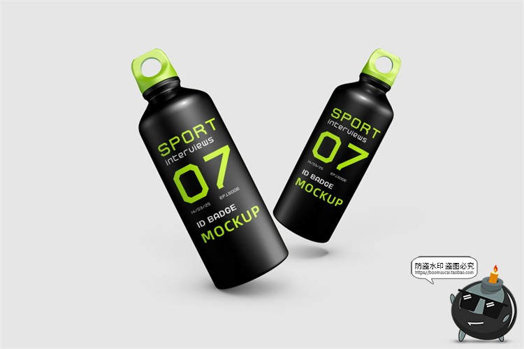 图片[6]-健身房体育运动品牌哑铃VI提案作品海报展示贴图样机PSD模板素材-设计猿