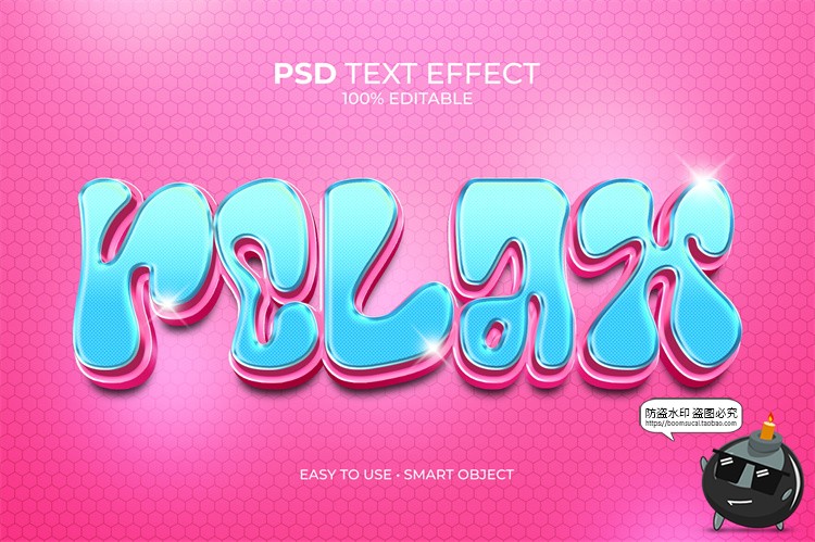 图片[7]-潮流俏皮Y2K酸性3D立体文字字体特效logo标题大字PSD模板样机素材-设计猿