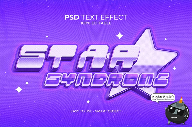 图片[9]-潮流俏皮Y2K酸性3D立体文字字体特效logo标题大字PSD模板样机素材-设计猿