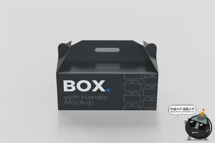 图片[5]-手提手拎盒子外卖食品打包包装模型品牌包装贴图样机PSD模板素材-设计猿