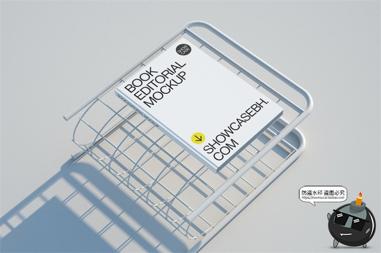 图片[2]-极简工业风名片A4单页封面ui界面作品效果图展示PSD模板样机素材-设计猿