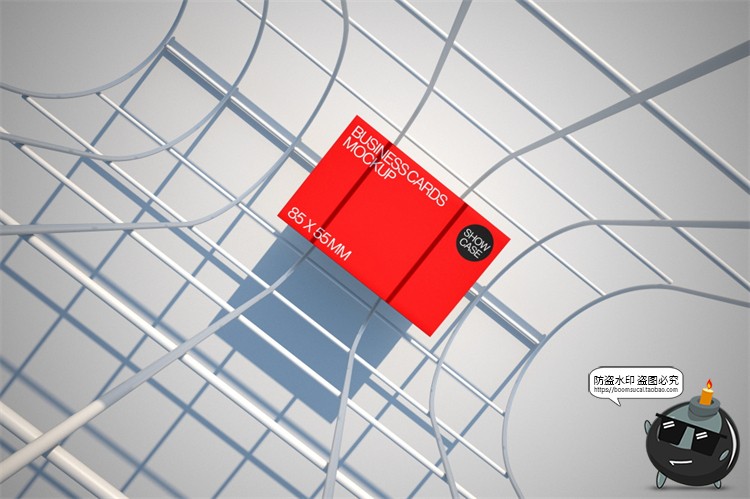 图片[4]-极简工业风名片A4单页封面ui界面作品效果图展示PSD模板样机素材-设计猿