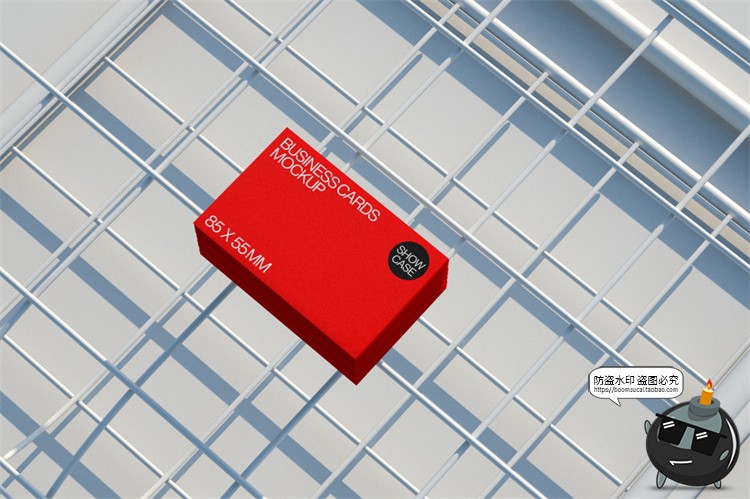 图片[6]-极简工业风名片A4单页封面ui界面作品效果图展示PSD模板样机素材-设计猿