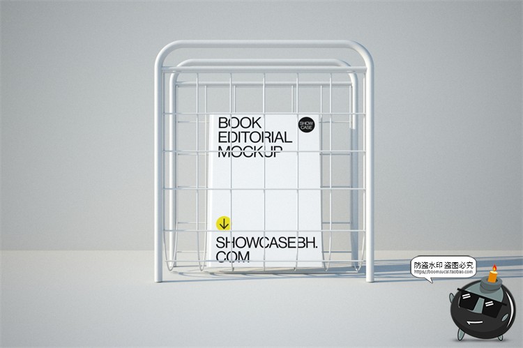 图片[9]-极简工业风名片A4单页封面ui界面作品效果图展示PSD模板样机素材-设计猿